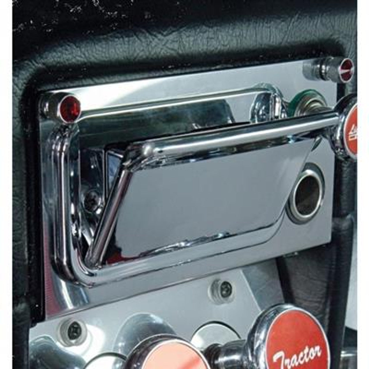 Chrome Plastic Ash Tray For 2005 & Older Peterbilt