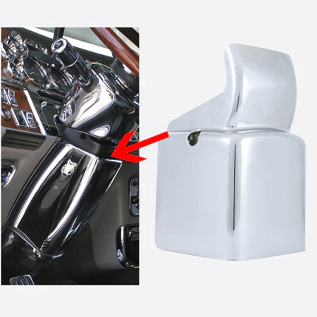 Chrome Plastic Mid-Steering Column Inner Cover For PB 389 (2008-2022), 388 (2008-2015), 386/384 (2006-2016)
