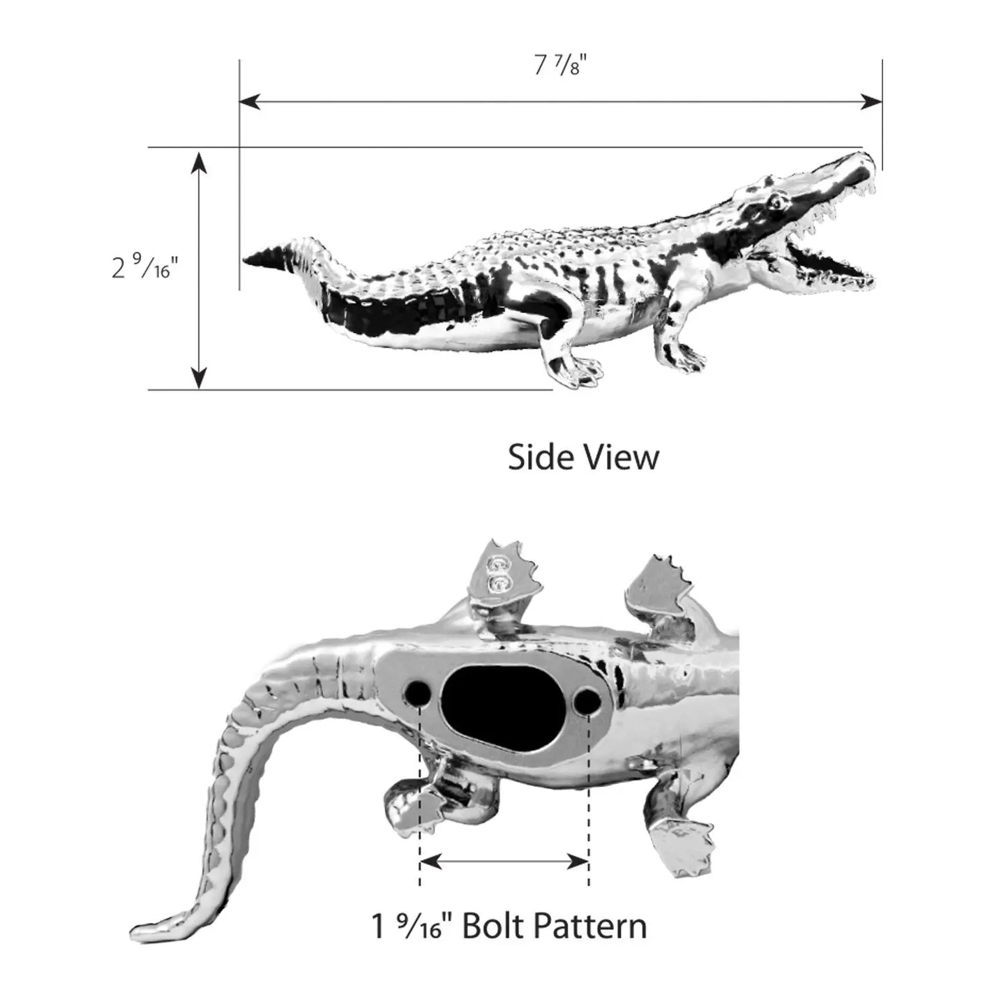 Wild Alligator Hood Ornament