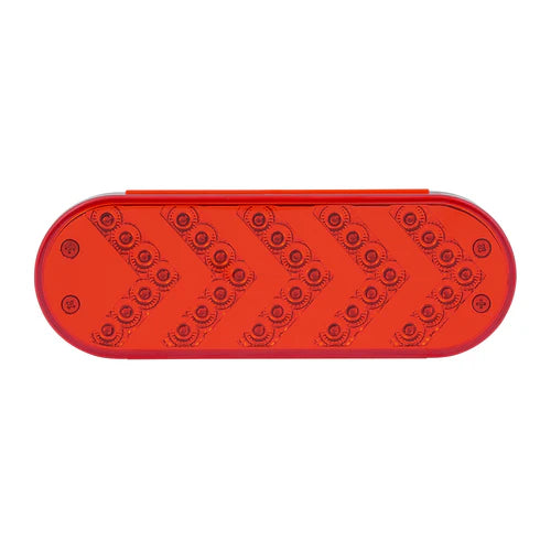 Spyder Series Oval Sequential Arrow Mid-Turn Red LED Light