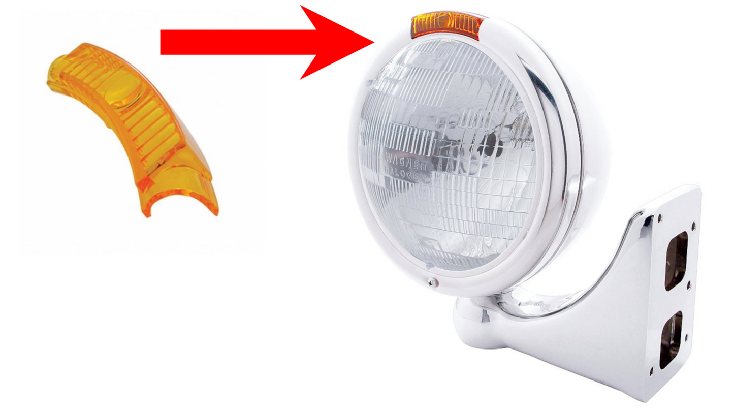 Headlight Turn Signal Lens - Amber