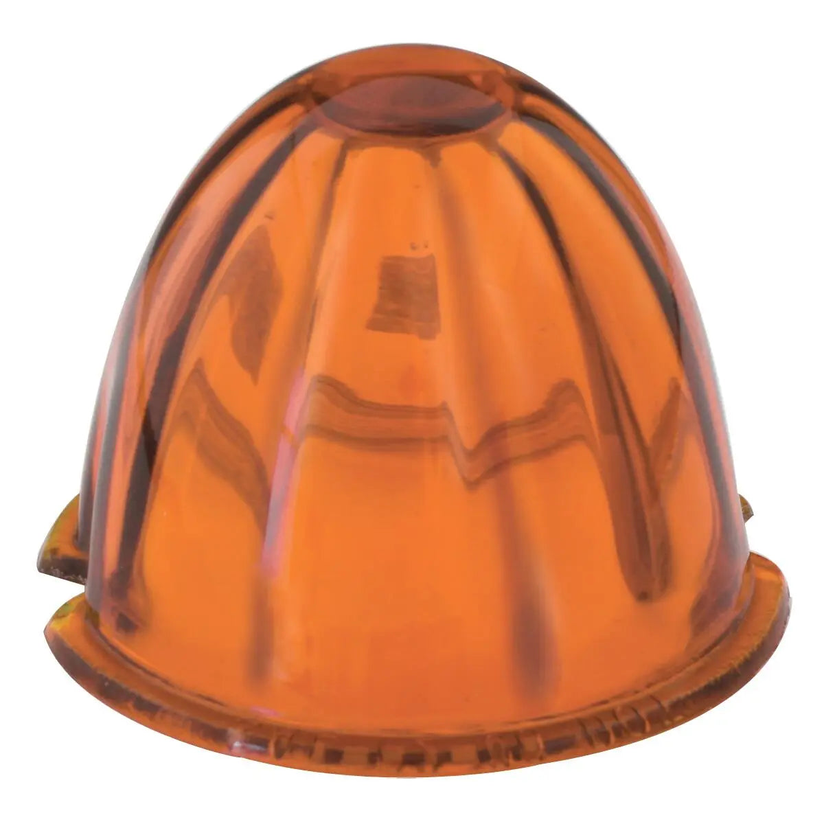 FLUSH MOUNT LARGE AMBER GLASS MARKER LIGHT KITS (WATERMELON LIGHTS)