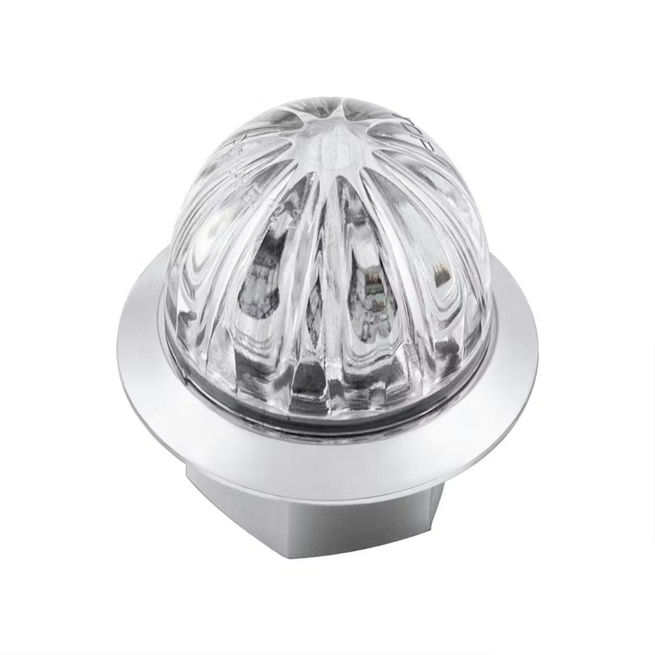 4 LED 1-1/8" Watermelon Double Fury Light With Clear Lens (Clearance/Marker)