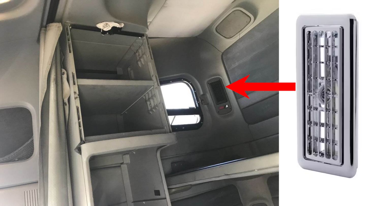 Sleeper Cab A/C Vent For Freightliner