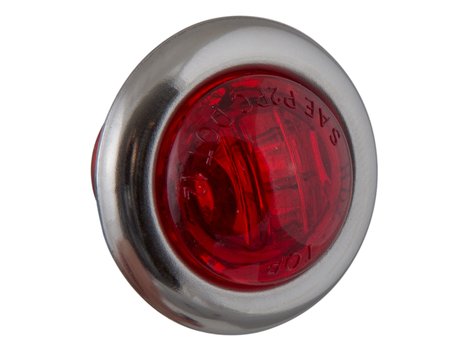 3/4" Mini Round Clearance Marker with Stainless Bezel | 2-Wire