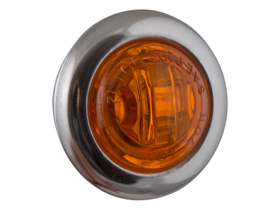 3/4" Mini Round Clearance Marker with Stainless Bezel | 2-Wire