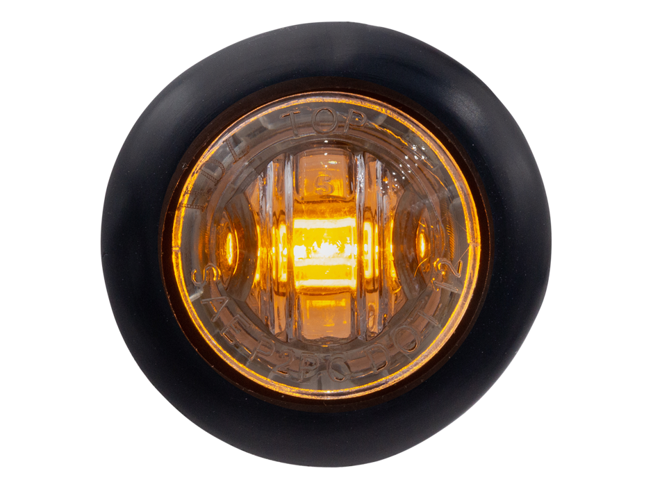 3/4" Mini Round Clearance Marker with Stainless Bezel | 2-Wire