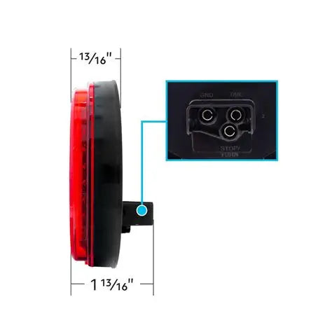 Mirage 24 LED 4" Round Stop/Turn/Tail Light