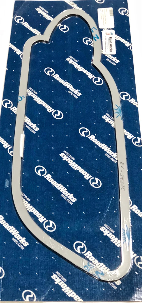 Polished Stainless Steel Peterbilt 386 outer intake trim