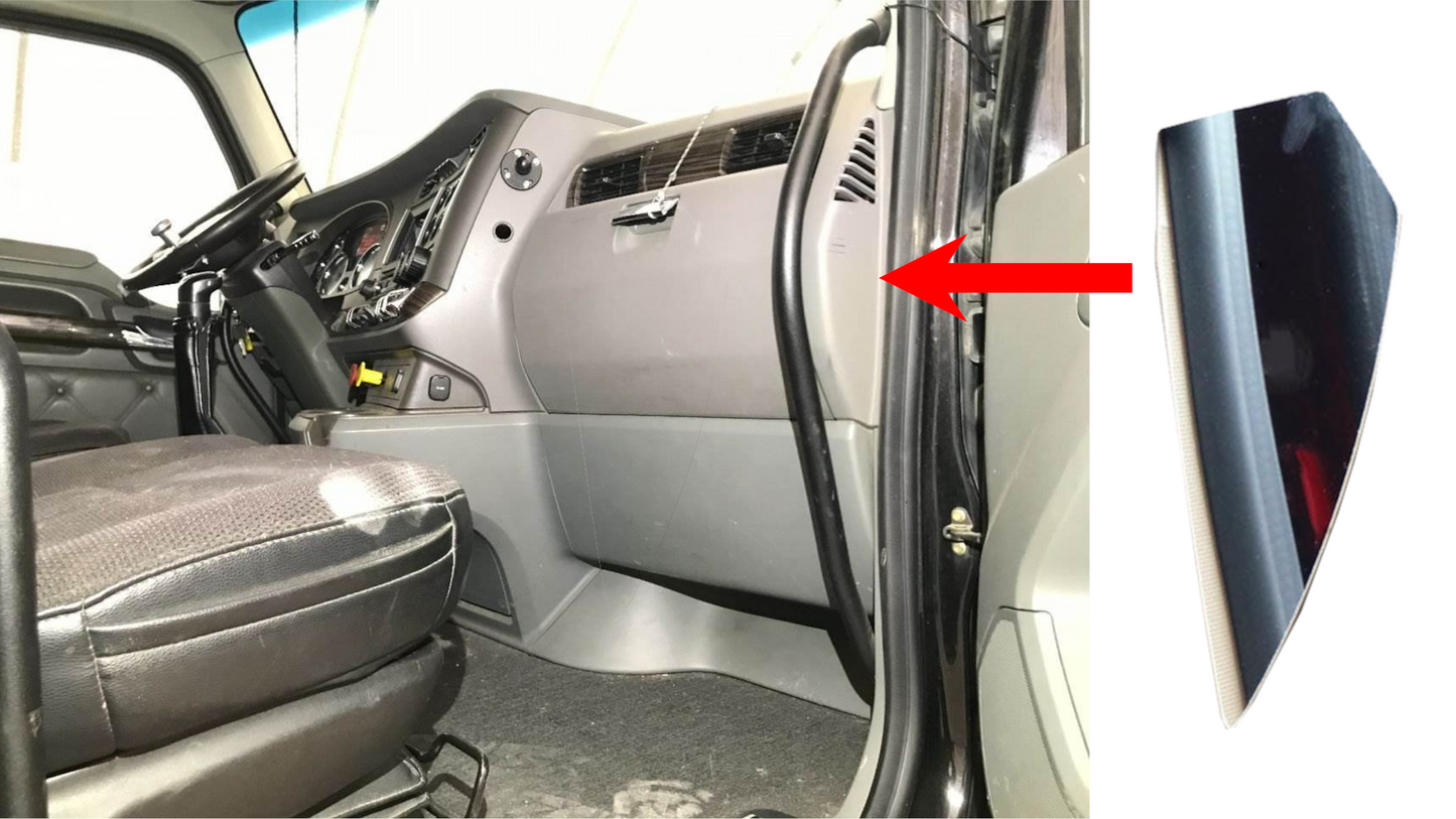 Kenworth T680/T880 Passenger Side Dash Chrome Trim