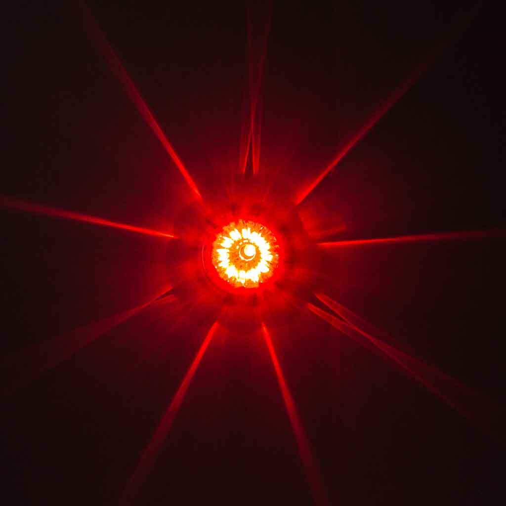 Red Stop, Turn & Tail Star-Burst Watermelon LED Light – 19 Diodes And Dual Colors