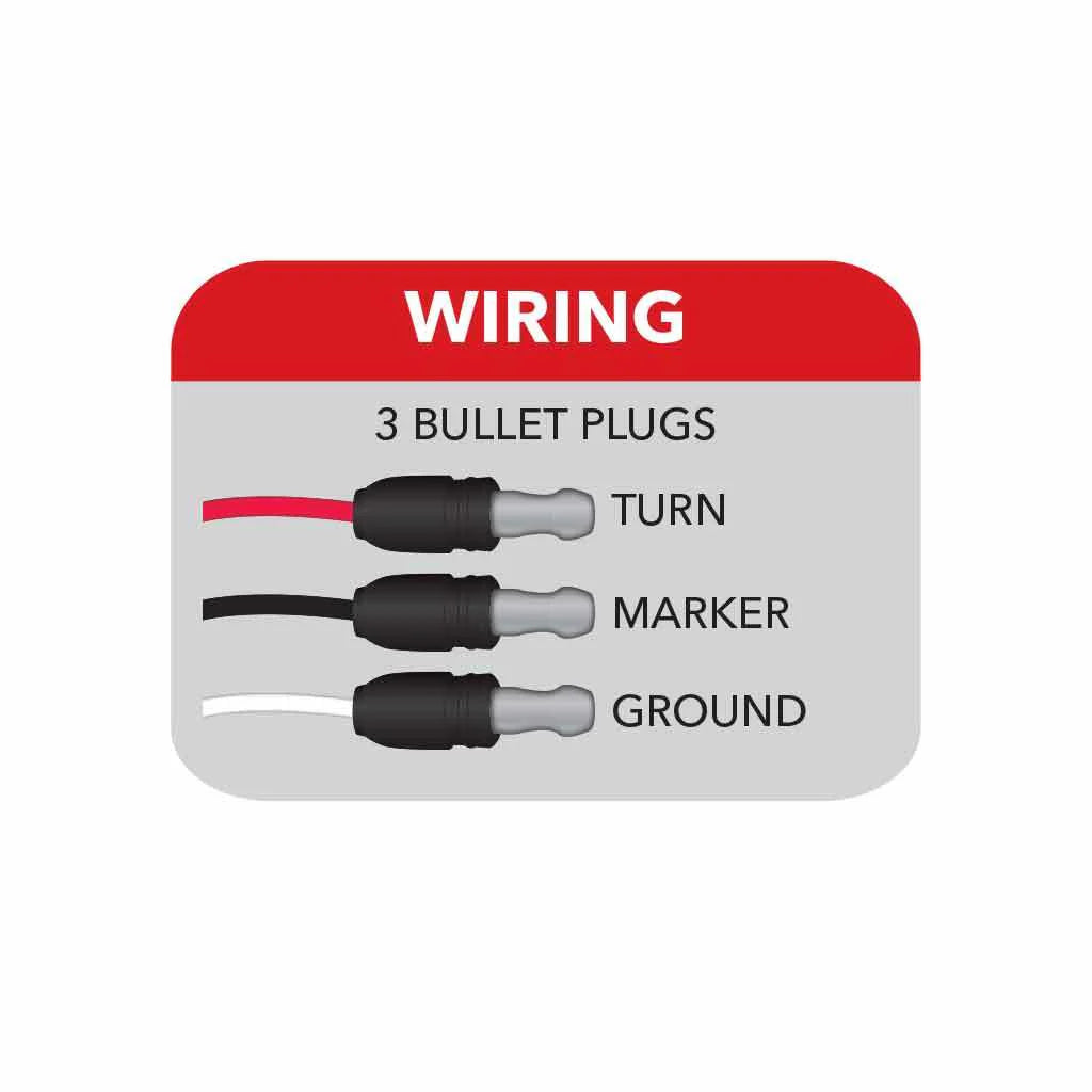 Red Stop, Turn & Tail Star-Burst Watermelon LED Light – 19 Diodes And Dual Colors