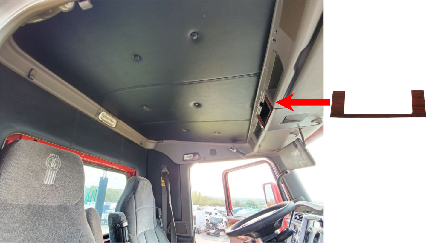 Kenworth Wood Pattern Top Compartment Trim