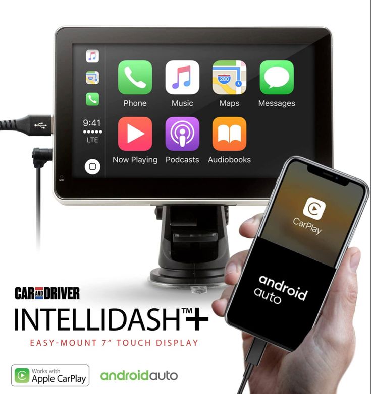 Car and Driver Intellidash+ Easy-Mount 7" IPS Touch Display