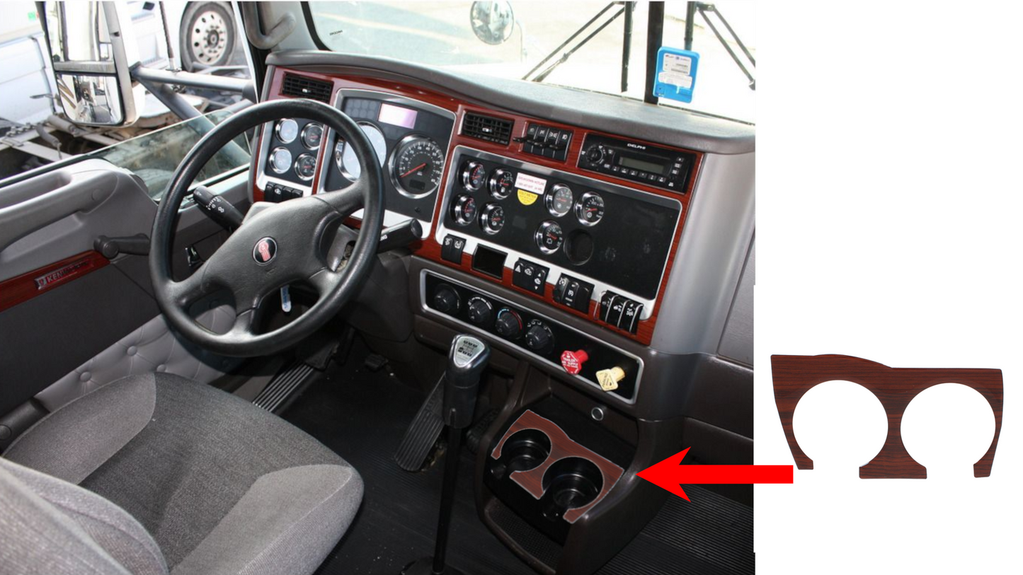 Cup Holder Trim for the Kenworth T660 & W900