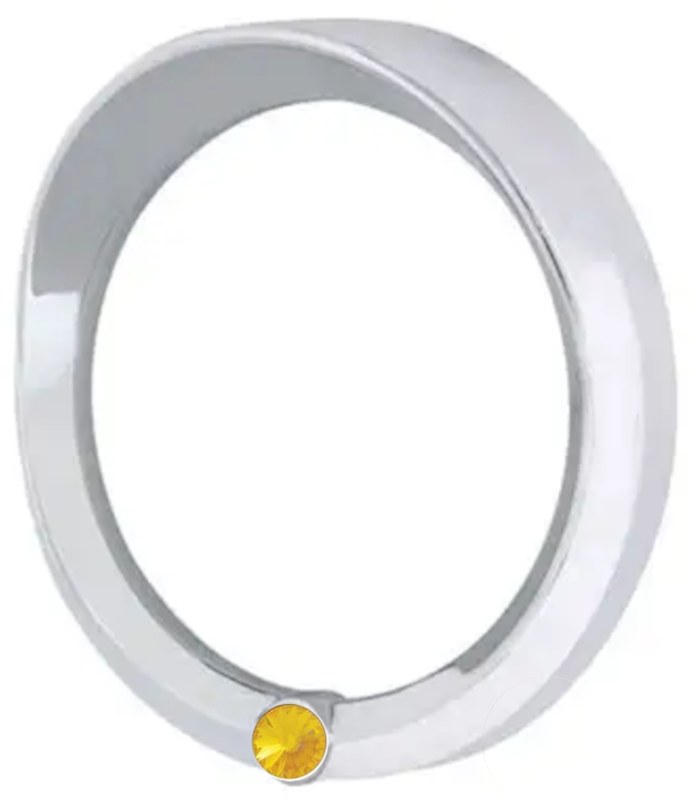 Signature Series Speed/Tachometer Gauge Bezel With Visor & Color Crystal For 2006+ Peterbilt