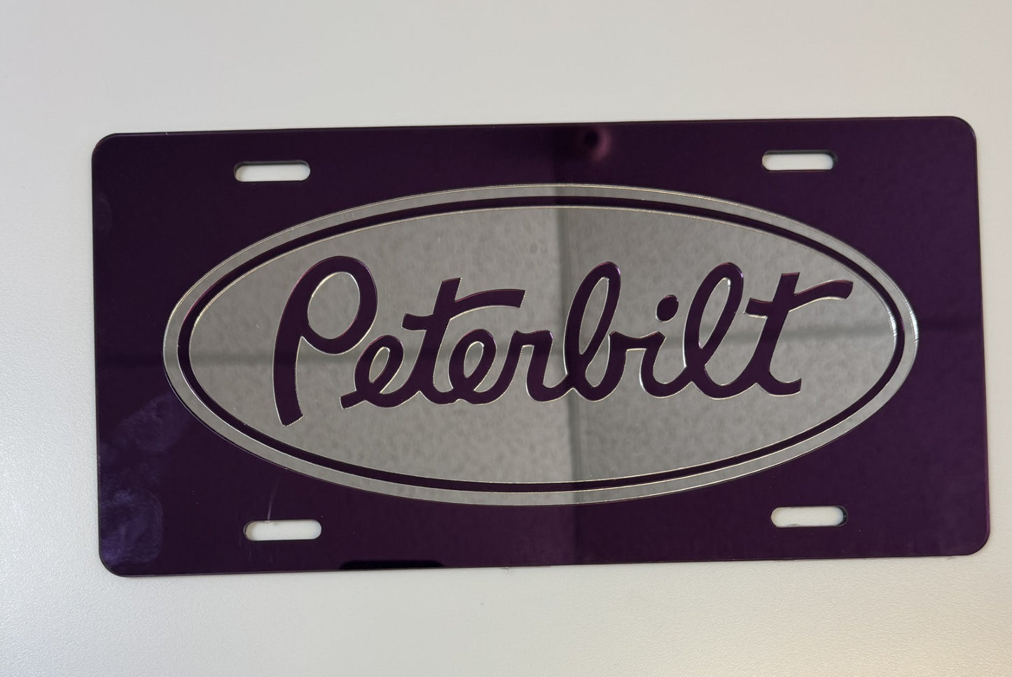 PETERBILT COLOR LICENSE PLATE FRAMES