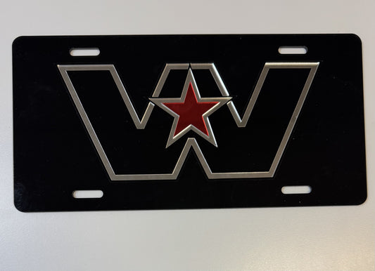WESTERN STAR ACRYLIC LICENSE PLATE FRAMES