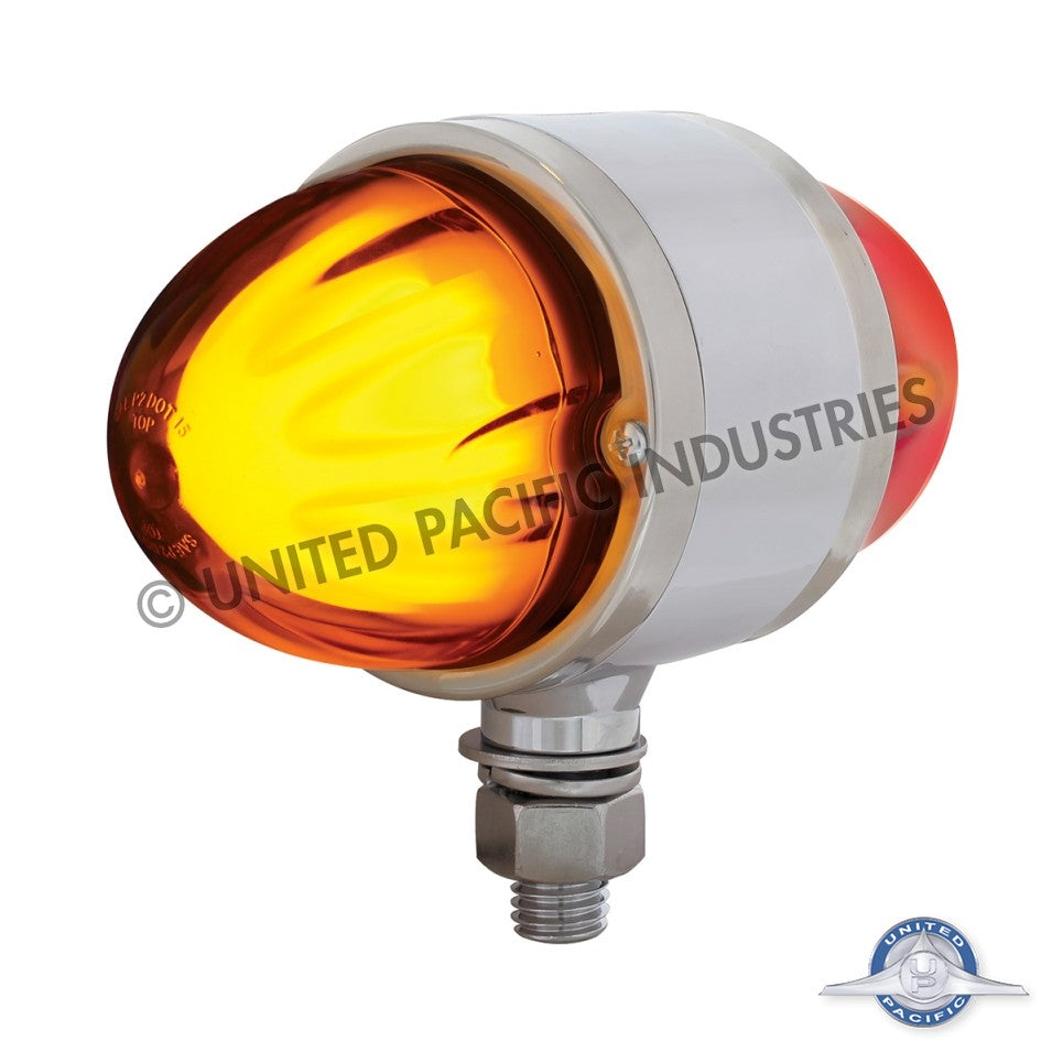 9 LED Dual Function "GLO" Double Face Light - Amber & Red LED