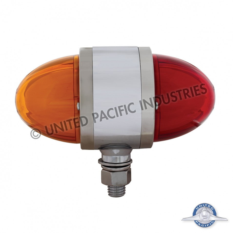 9 LED Dual Function "GLO" Double Face Light - Amber & Red LED