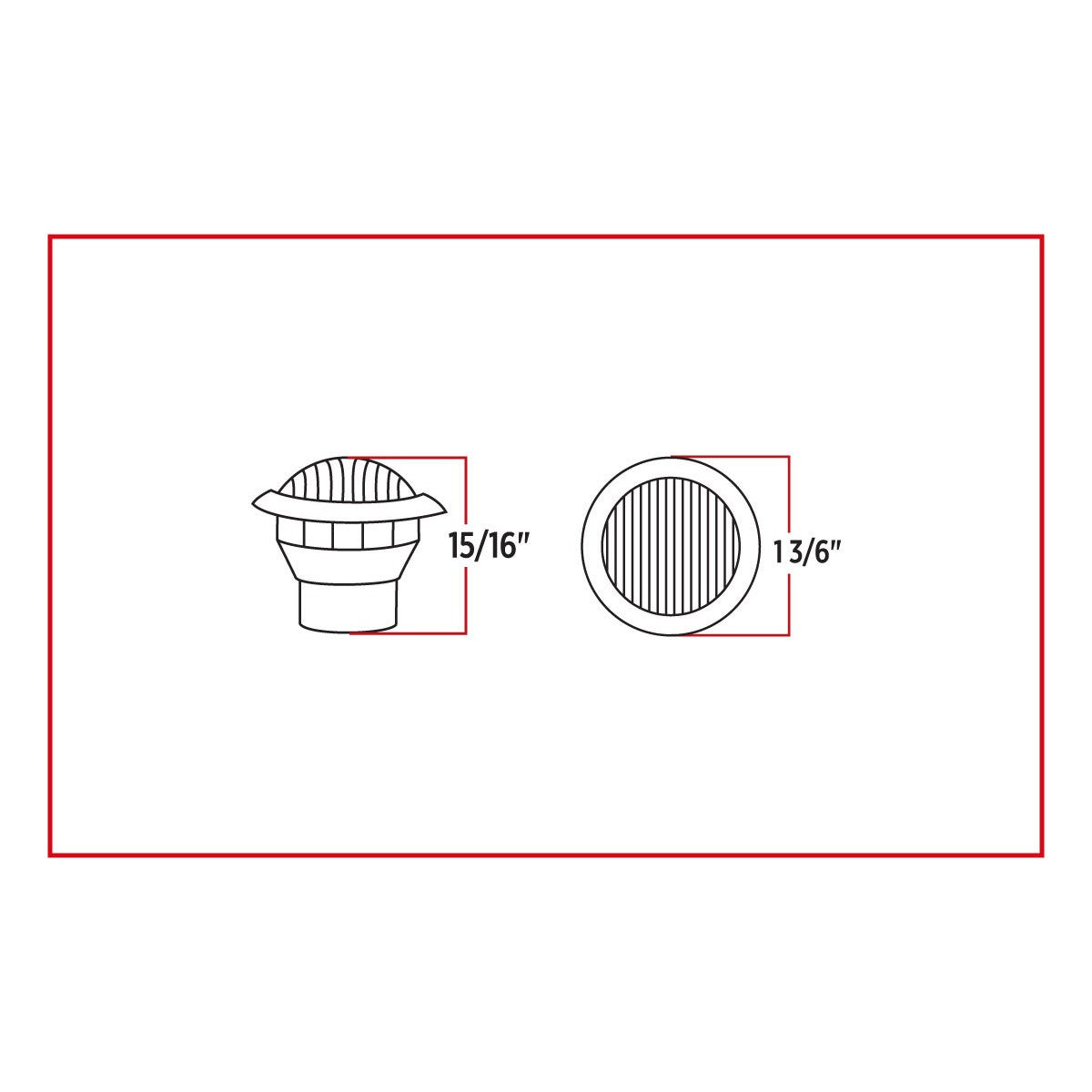 Red Mini Button LED Turn Signal & Marker Light