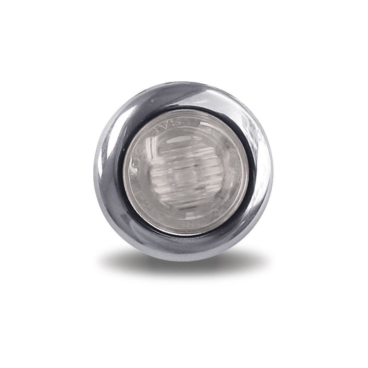Amber Mini Button LED Turn Signal & Marker Light