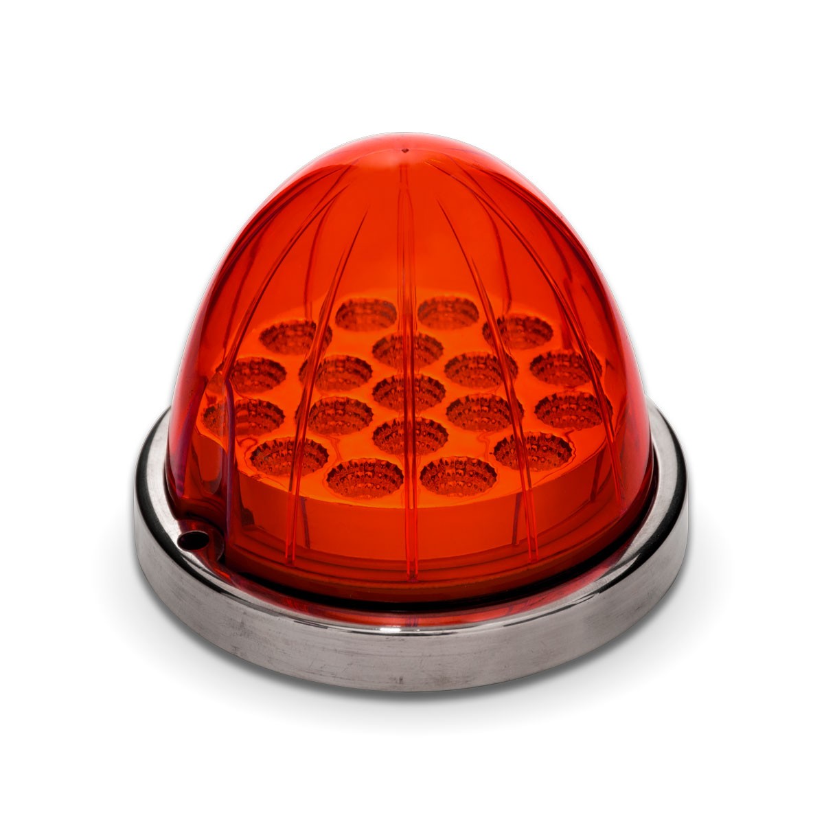 Turn Signal & Marker Watermelon LED Light with Reflector Cup & Locking Ring