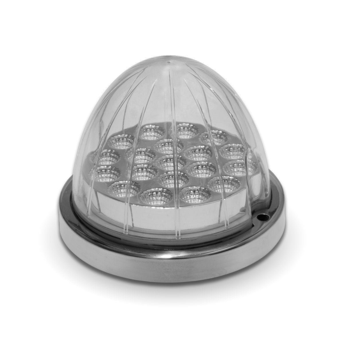 Turn Signal & Marker Watermelon LED Light with Reflector Cup & Locking Ring