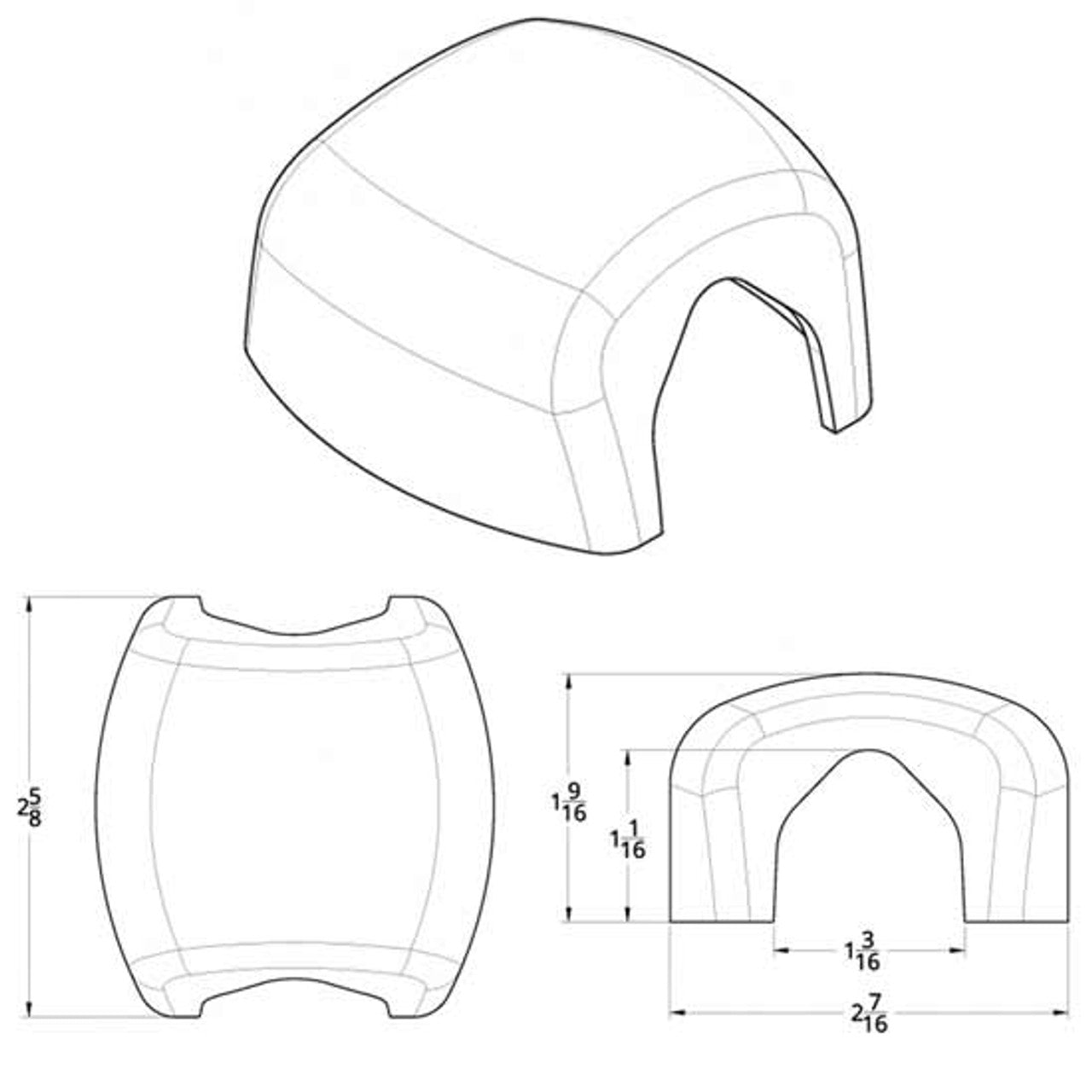 Freightliner Mirror Post Clamp Cover (2 in Pack)