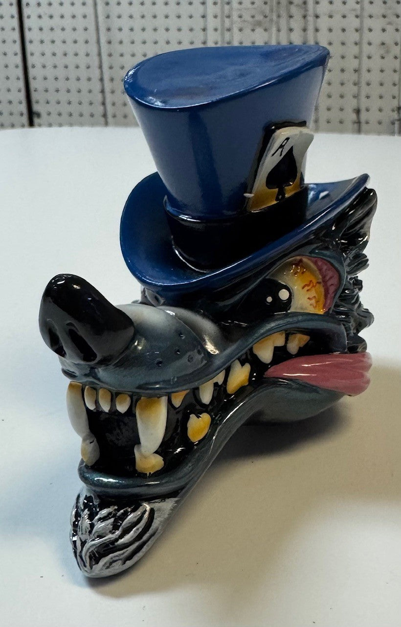 Top Hat Wolf Shifter Head