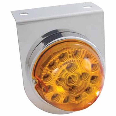 Stainless Light Bracket With Single 3" Light Cutout