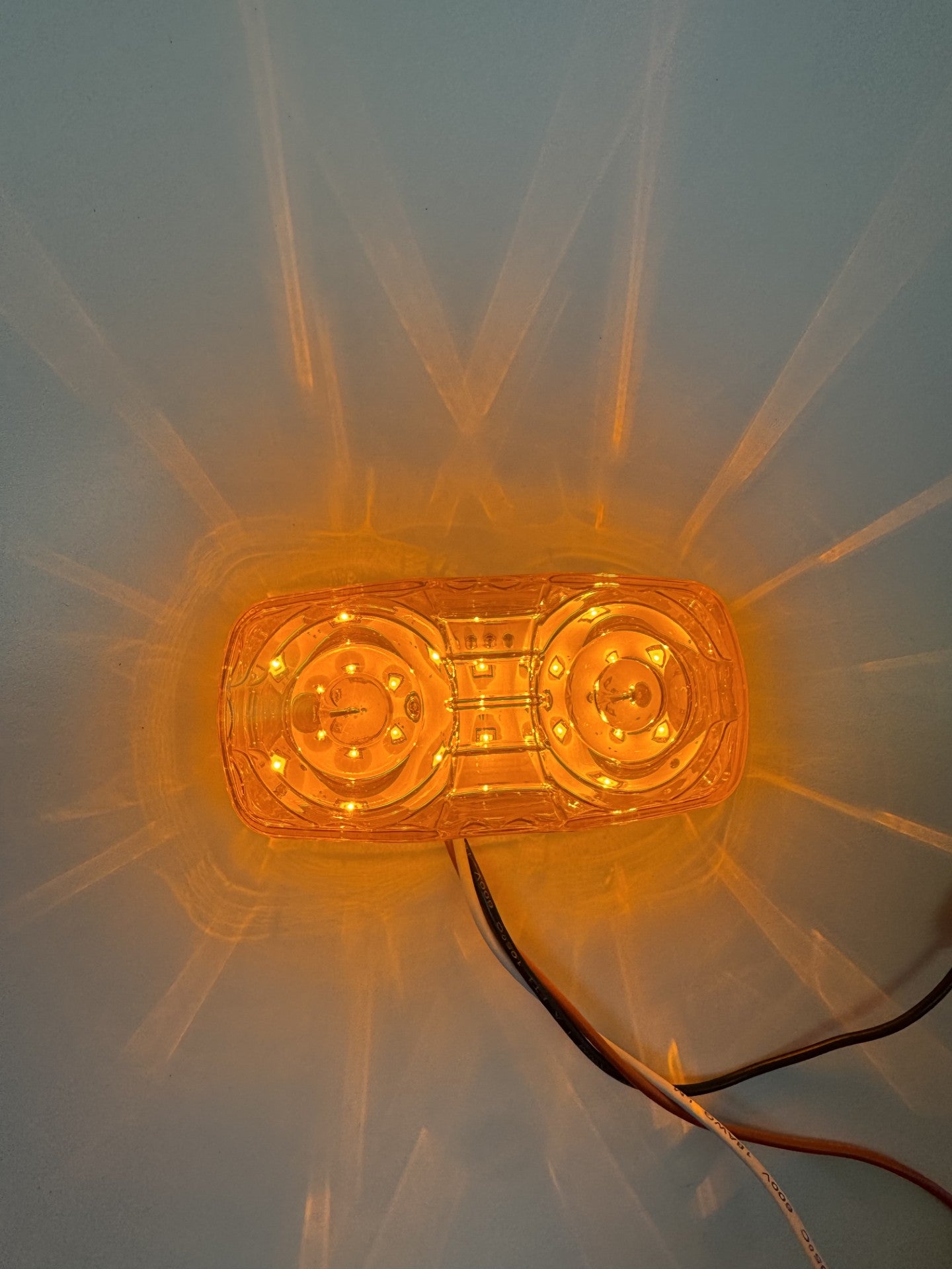 Clearance Marker “Star-burst” Double Bullseye LED Light – 18 Diodes