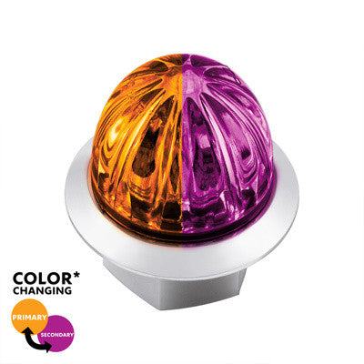 4 LED 1-1/8" Watermelon Double Fury Light With Clear Lens (Clearance/Marker)