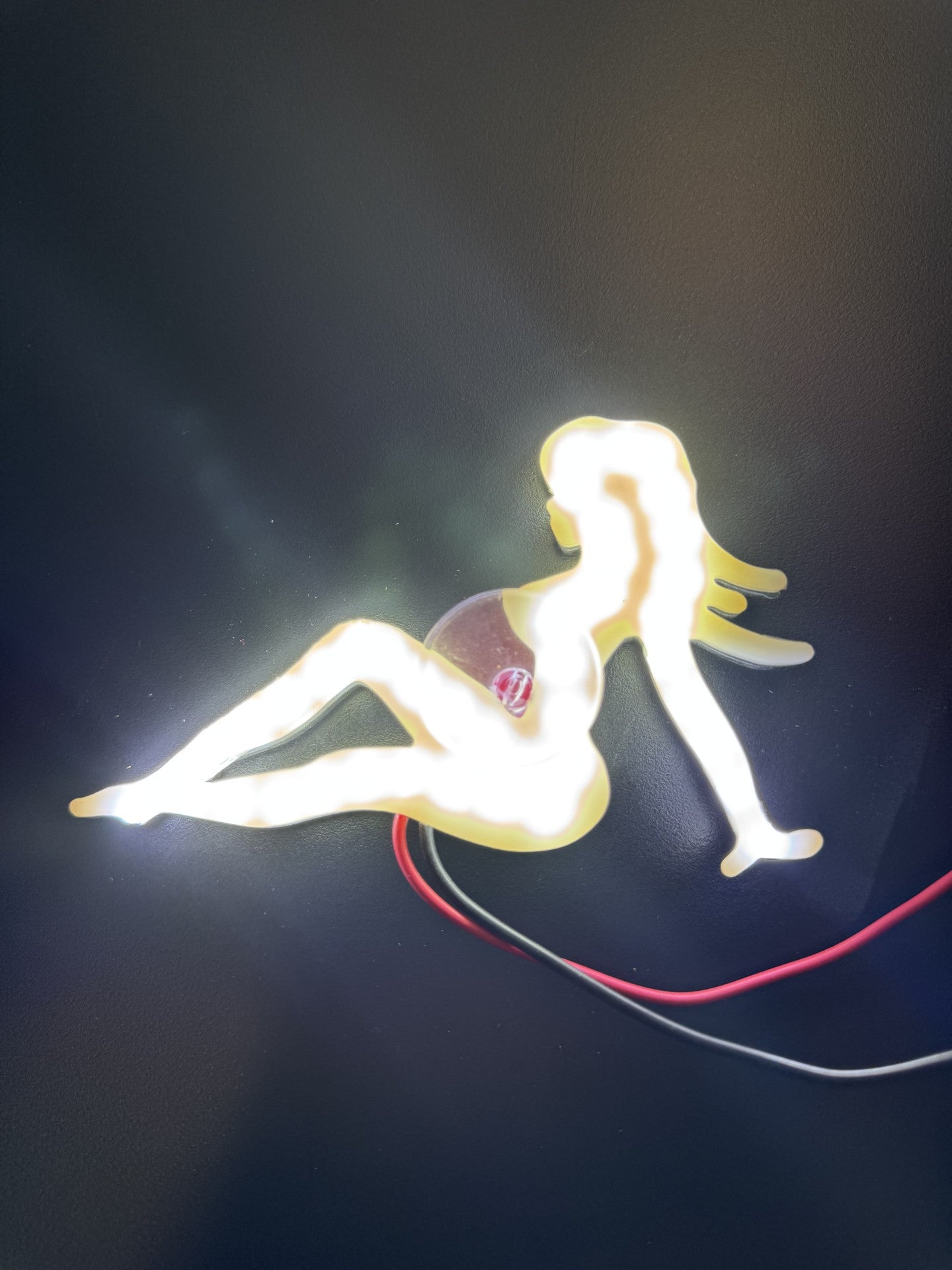 SITTING NUDE LADY LED