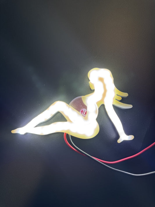 SITTING NUDE LADY LED