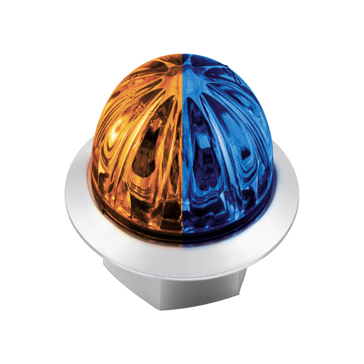 4 LED 1-1/8" Watermelon Double Fury Light With Clear Lens (Clearance/Marker)