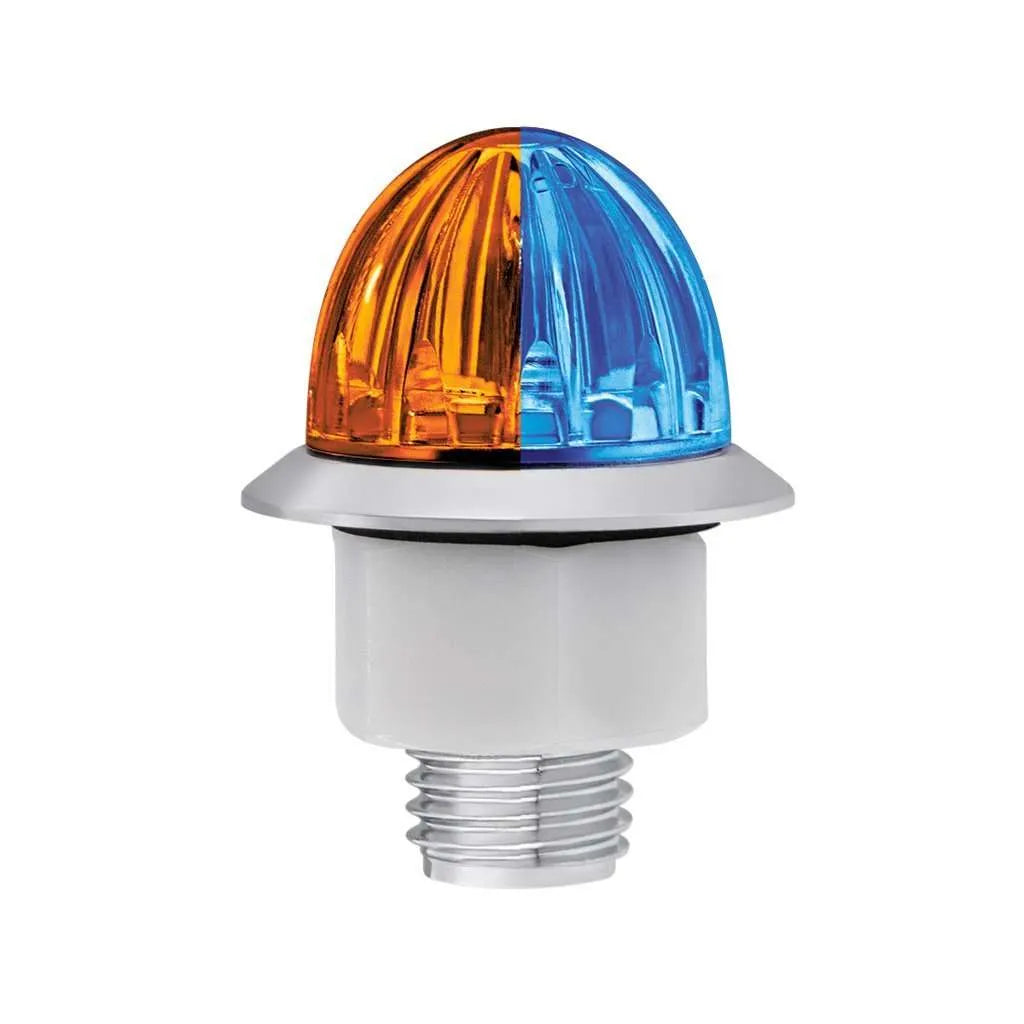4 LED 1-1/8" Watermelon Double Fury Light With Clear Lens (Clearance/Marker)