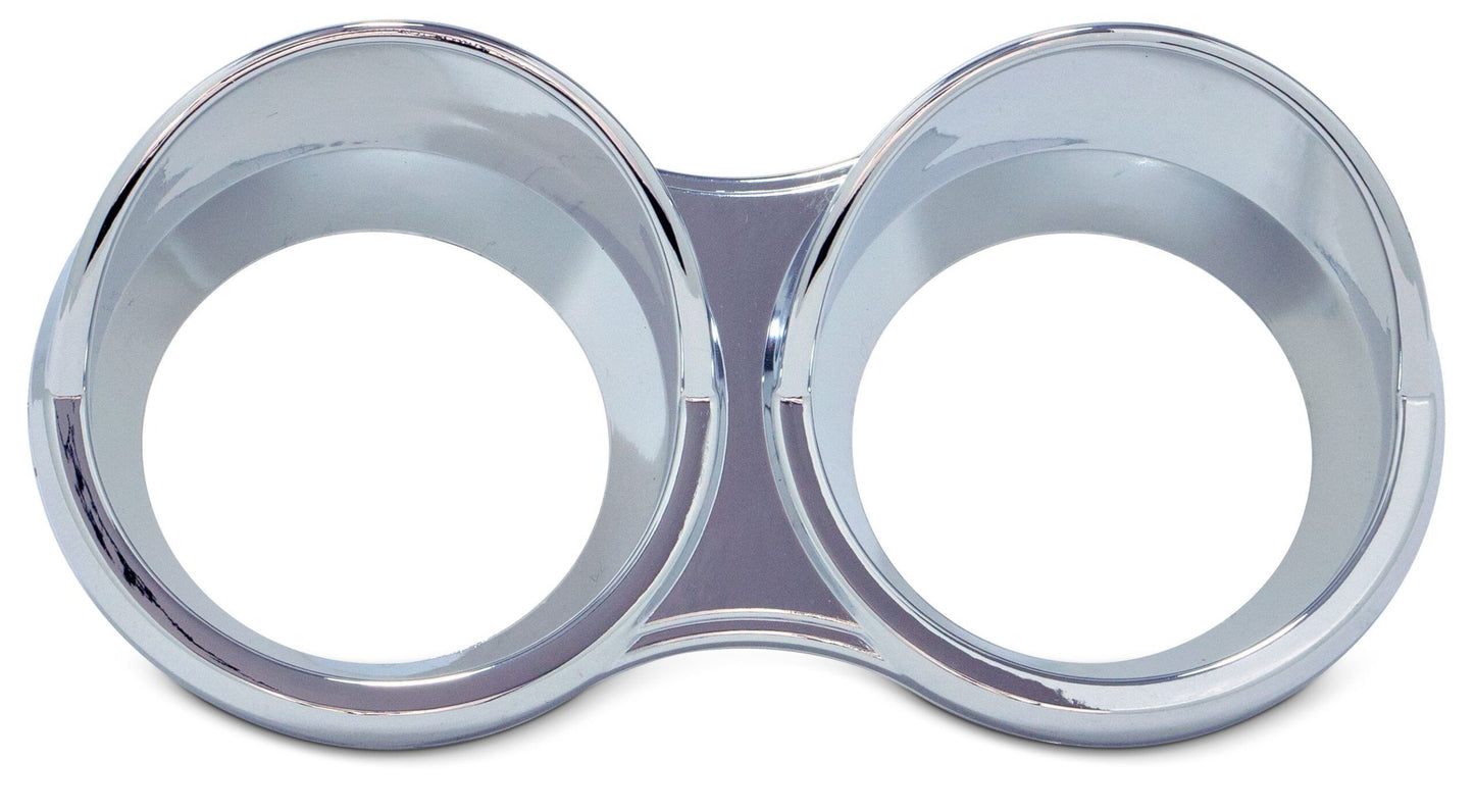Small 2 Gauge Cluster Bezel With Visor For 2006+ Kenworth