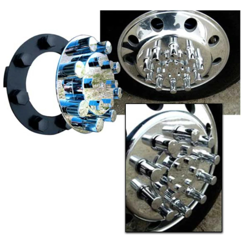 Chrome Center Axle Covers
