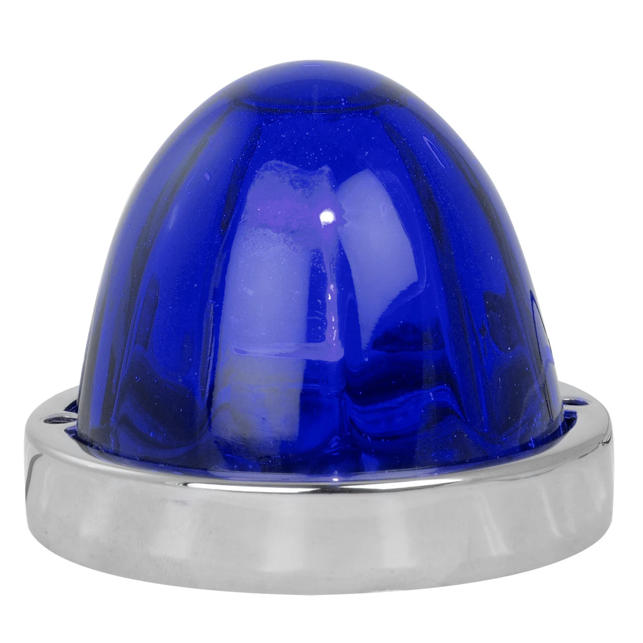 Dark Blue Watermelon Glass Lens Flush Mount Light Kit