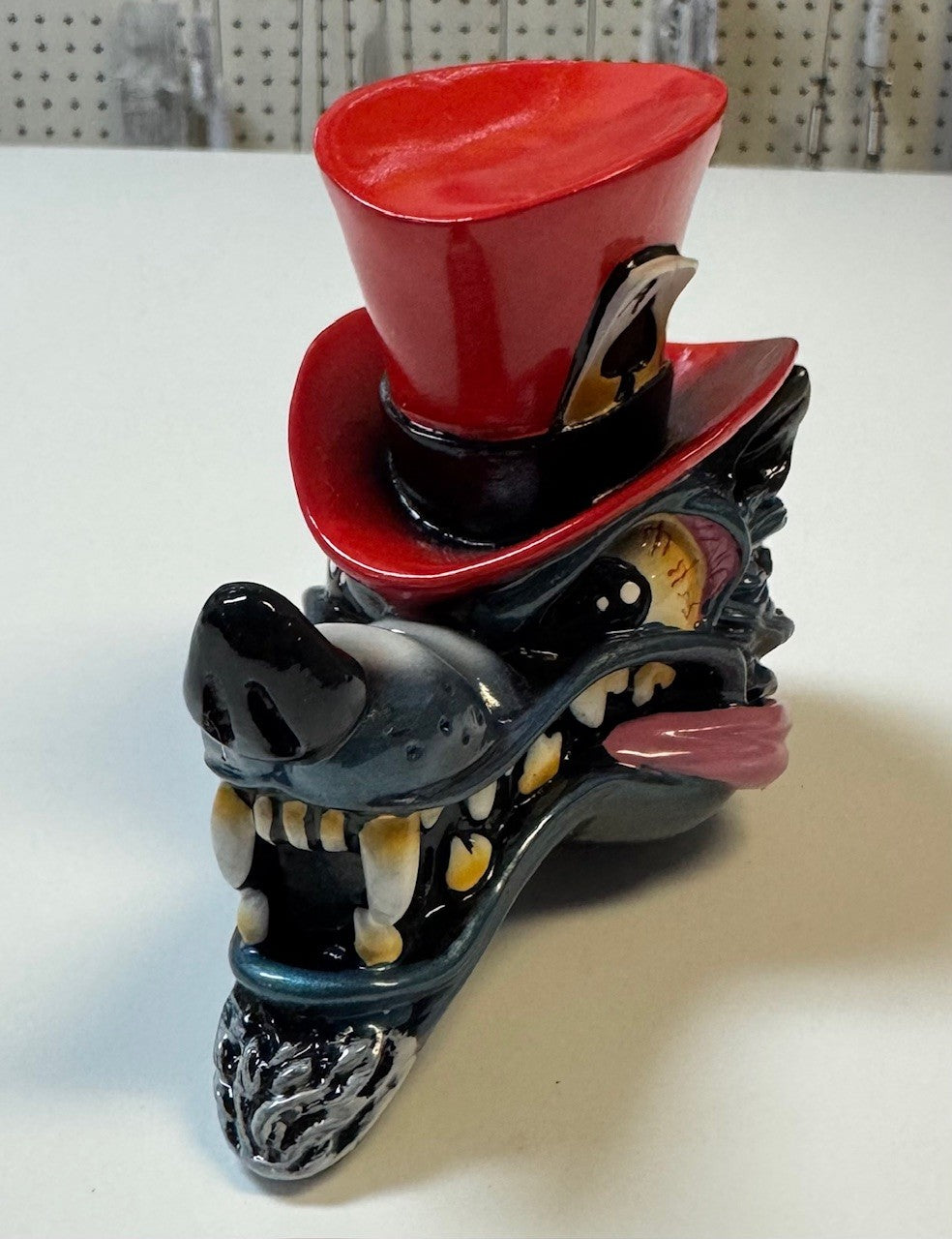 Top Hat Wolf Shifter Head