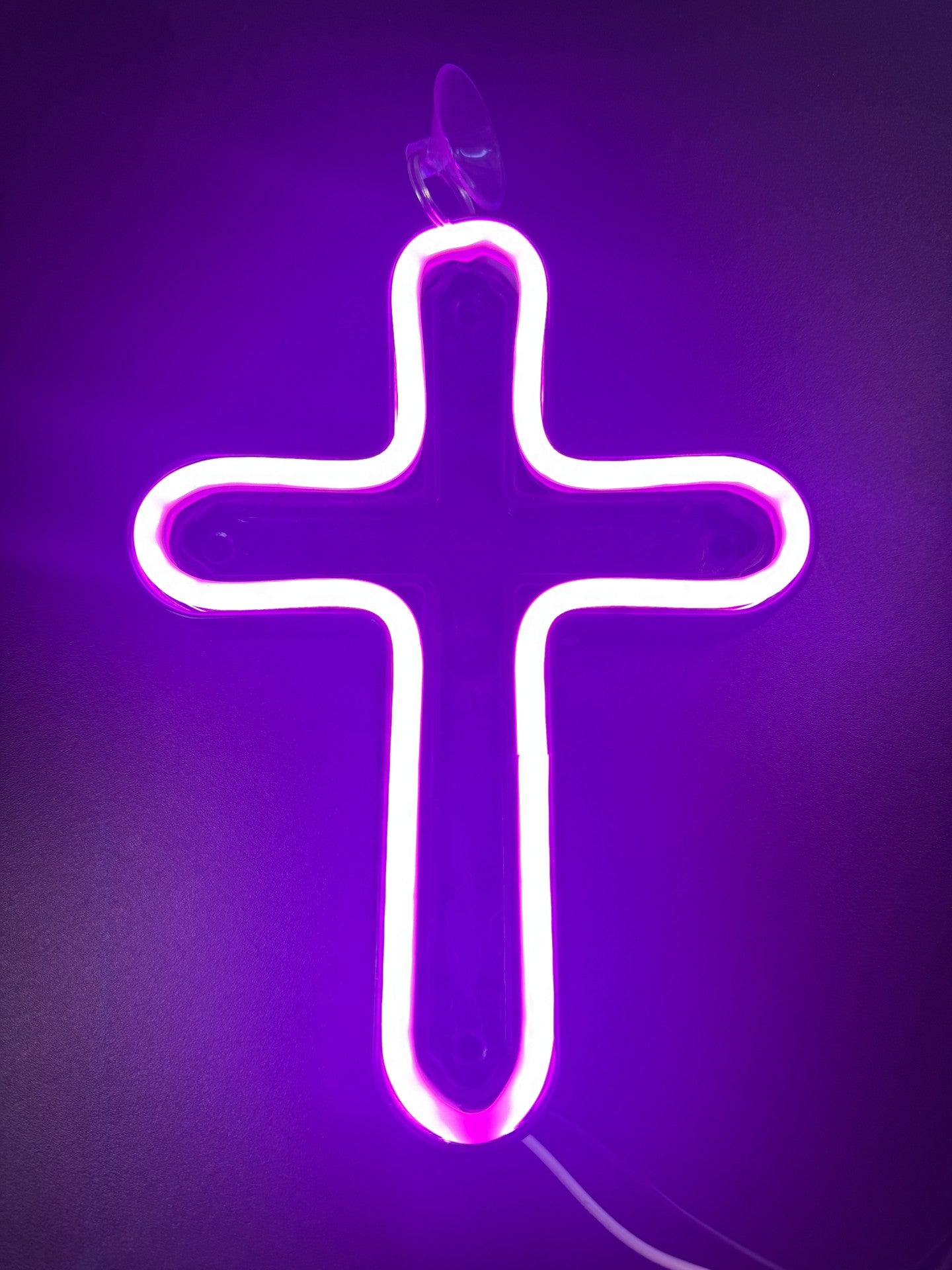 CROSS WITH NEON LED LIGHT