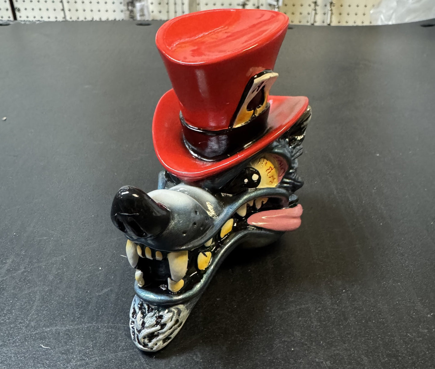 Top Hat Wolf Shifter Head