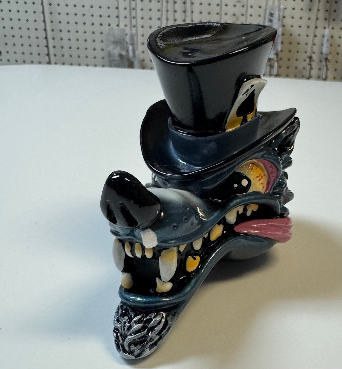 Top Hat Wolf Shifter Head