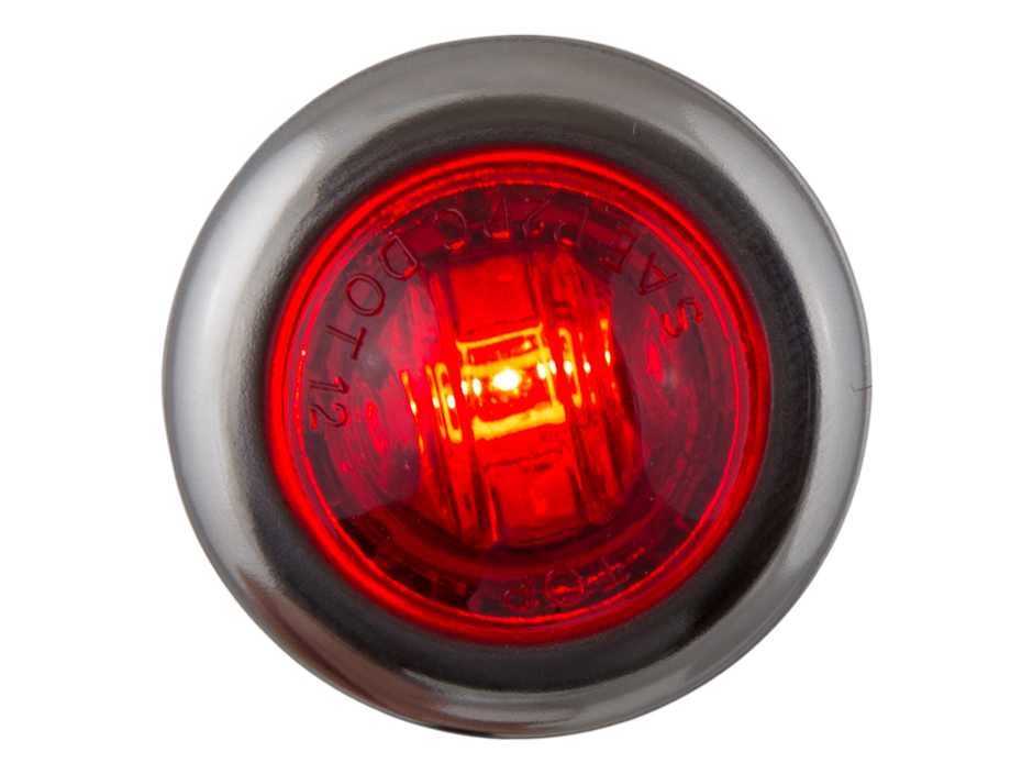 3/4" Mini Round Clearance Marker with Stainless Bezel | 2-Wire