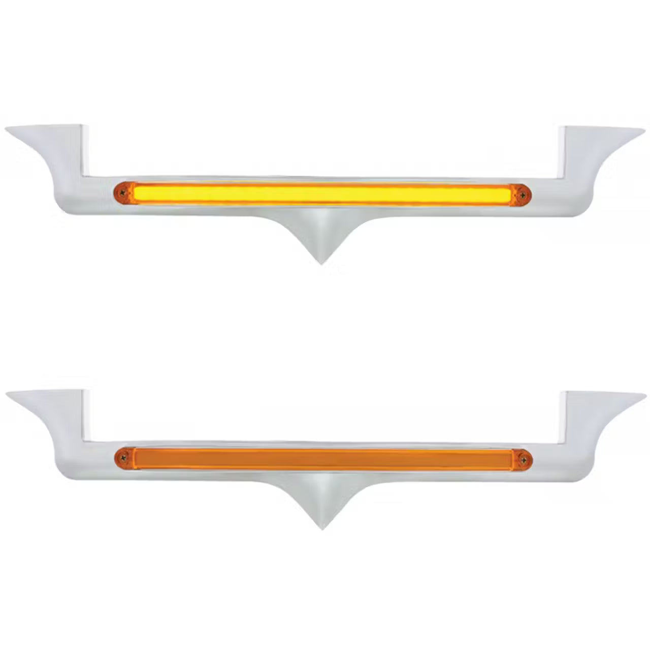 Chrome Hood Emblem Trim With 24 LED GloLight Bar For Kenworth