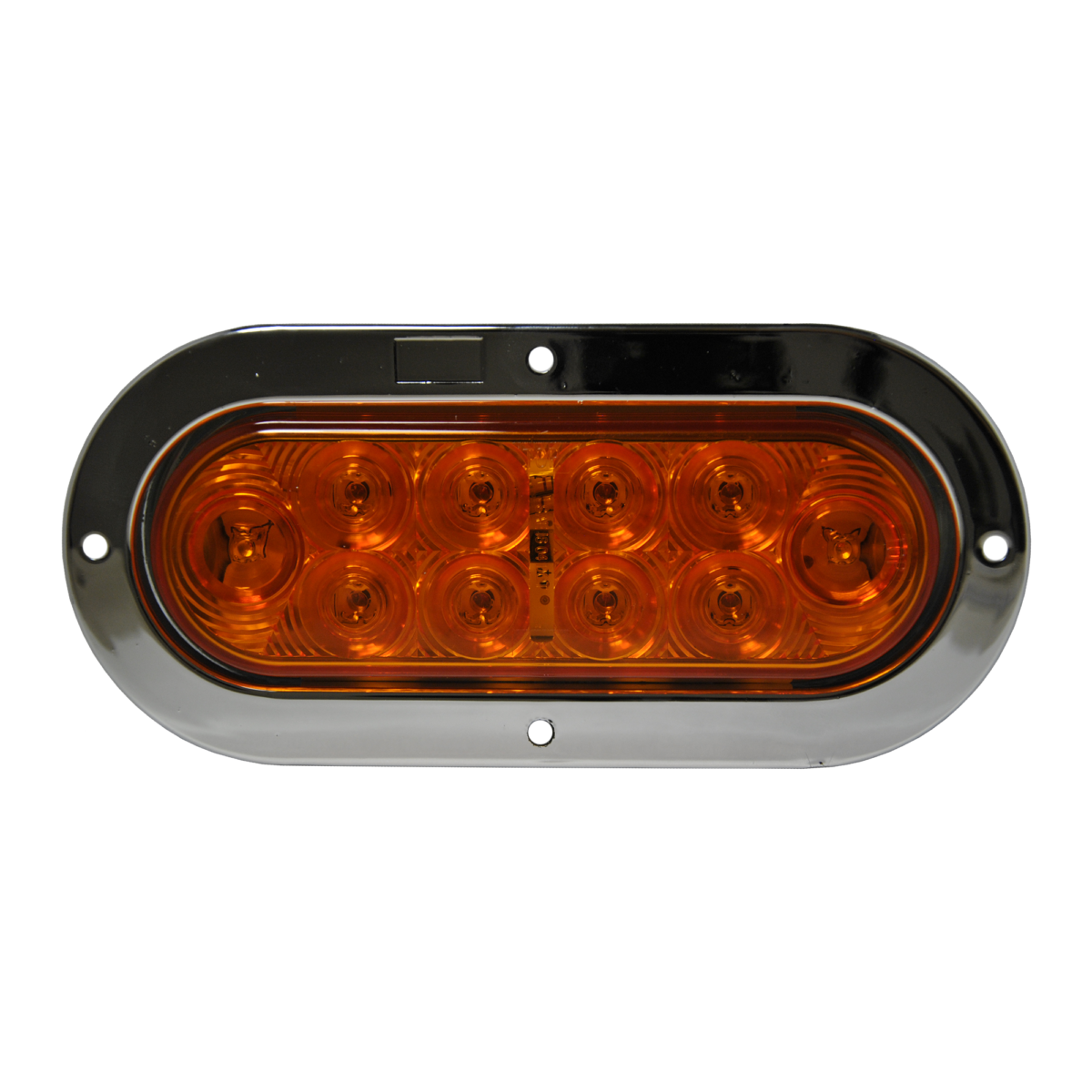STAINLESS STEEL FLANGE MOUNT BEZEL FOR LARGE OVAL 6" LIGHT