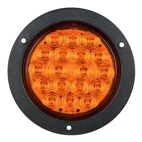 Fleet Series 4" LED Light w/ Black Flange Mount & 3-Prong Plug