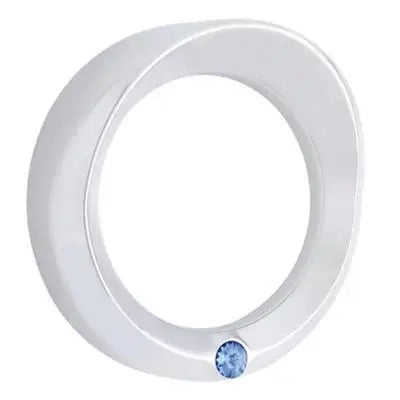 Kenworth Chrome Plastic Speedometer and Tachometer cover with blue diamond