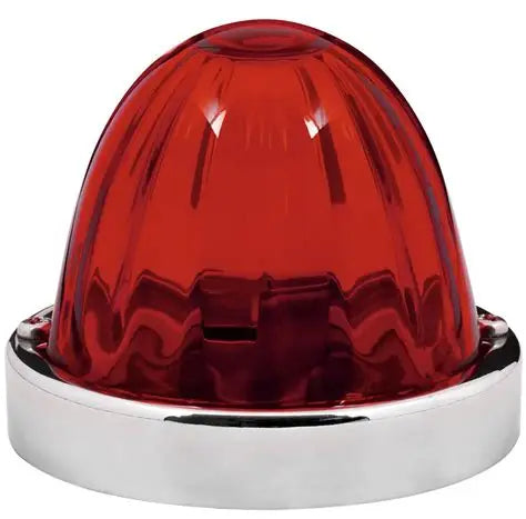 Red Watermelon Glass Lens Flush Mount Light Kit